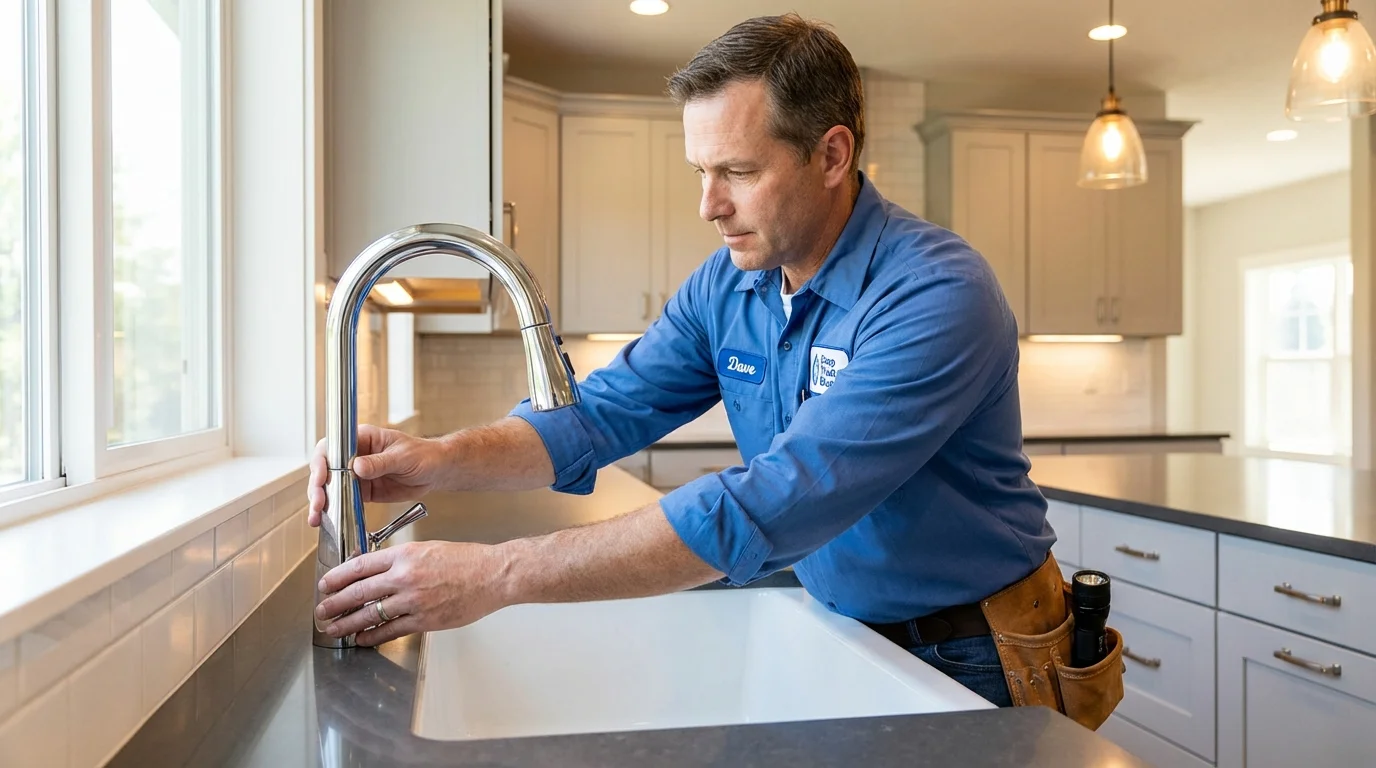 Kitchen faucet installation by Johns Plumbing LLC in Port Jervis